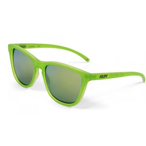 oculos-da-marca-hupi-sendo-visto-de-frente-com-lentes-verdes-e-espelhadas
