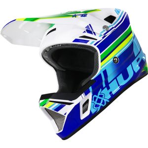 capacete-para-downhill-hupi-dh3-branco-com-azul-e-verde-modelo-2020-full-face-modelo-2020