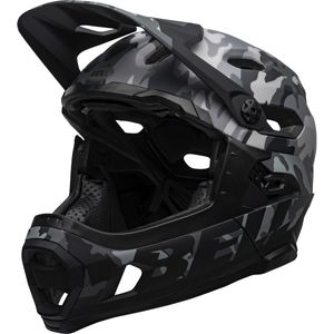 capacete-full-downhill-bell-super-dh-mps-floatfit-float-lock-top-camo-camuflado-cinza-preto