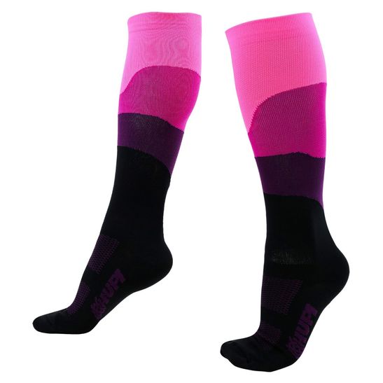 meia-de-ciclismo-cano-longo-com-30-cm-de-alta-qualidade-semi-compressao-preto-com-rosa-masculino-e-feminino-hupi