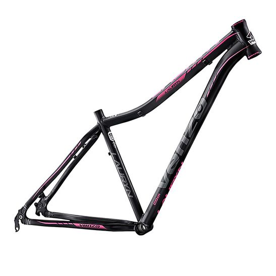 quadro-mountain-bike-aro-29-feminino-de-qualidade-venzo-modelo-lauryn-preto-com-cinza-e-rosa-em-aluminio-6061-para-freio-a-disco