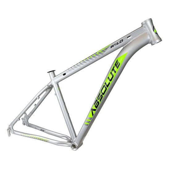 quadro-para-bicicleta-aro-29-absolute-modelo-wild-cinza-com-verde-com-cabeamento-interno-mtb-mountain-bike-semi-integrado-em-aluminio