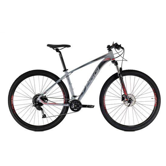 mountain-bike-oggi-7.0-big-wheel-2021-grafite-com-preto-e-vermelho-shimano-alivio-2x9-18-velocidades-suspensao-com-trava-no-guidao