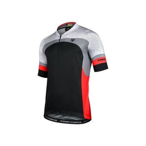 camisa-ciclismo-alta-qualidade-free-force-crafty-preta-mescla-vermelho-manga-curta-protecao-uv
